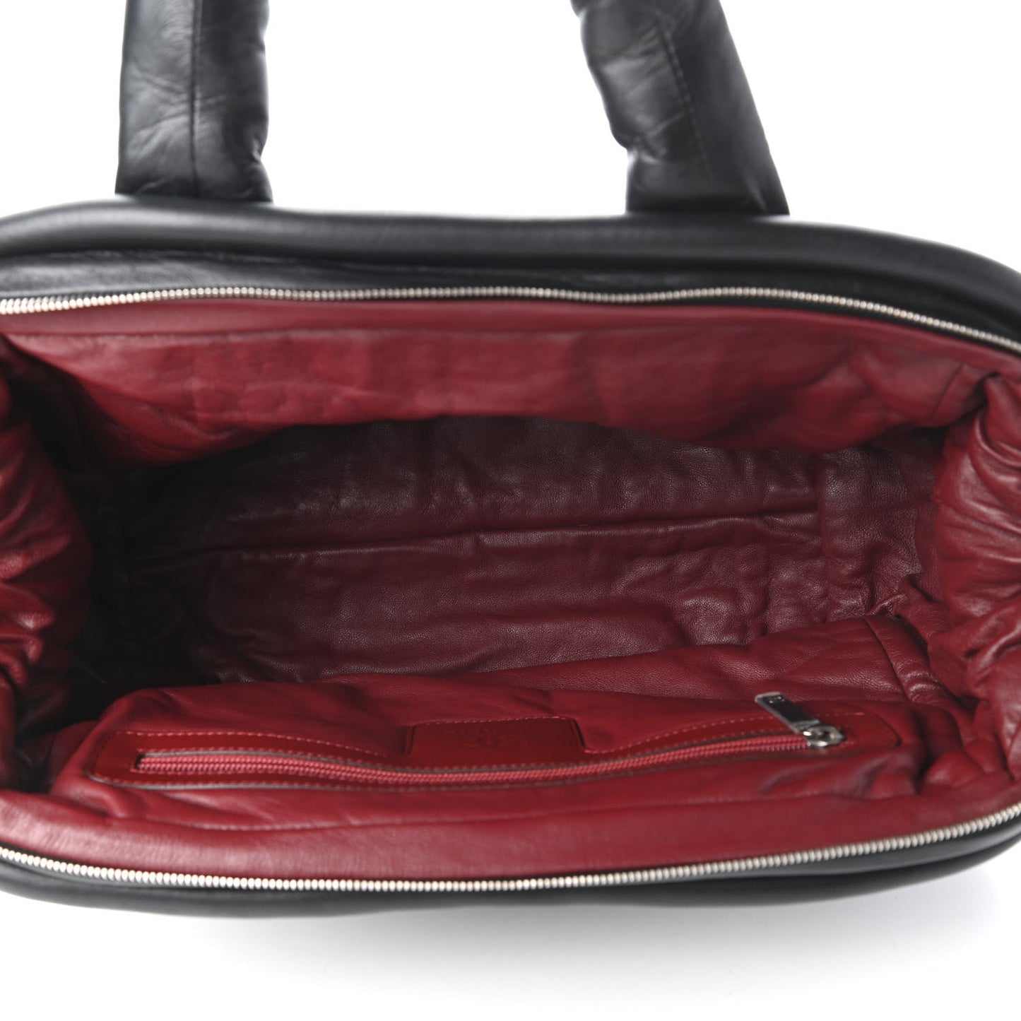 Lambskin Coco Cocoon Bowler Black