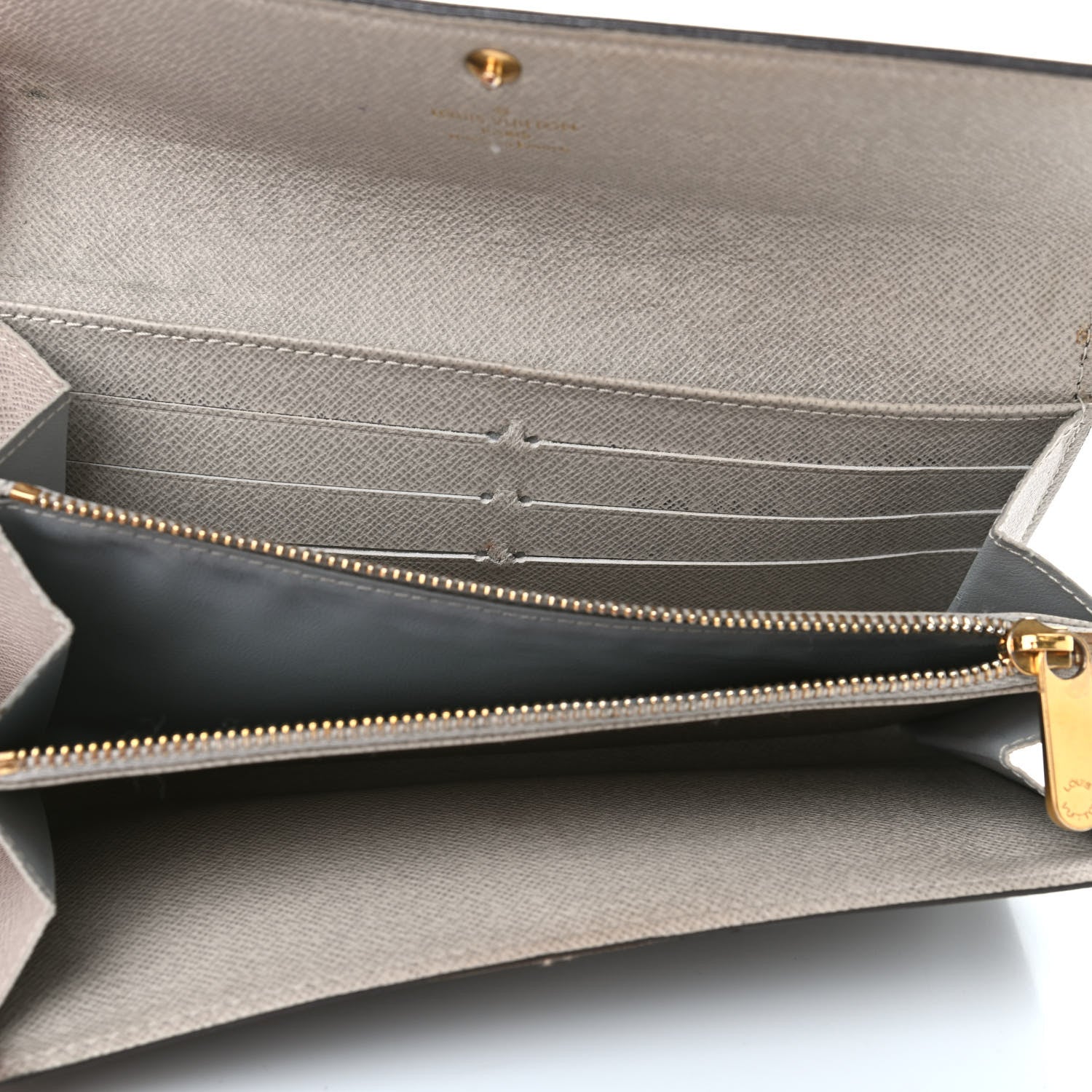 Louis Vuitton Monogram Dentelle Sarah Wallet Silver 5 of 9