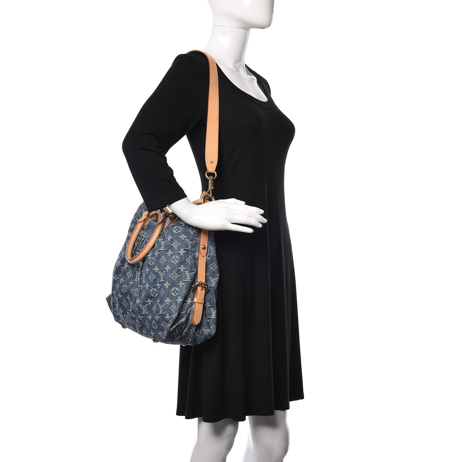 Louis Vuitton Denim Neo Cabby GM Blue 2 of 18