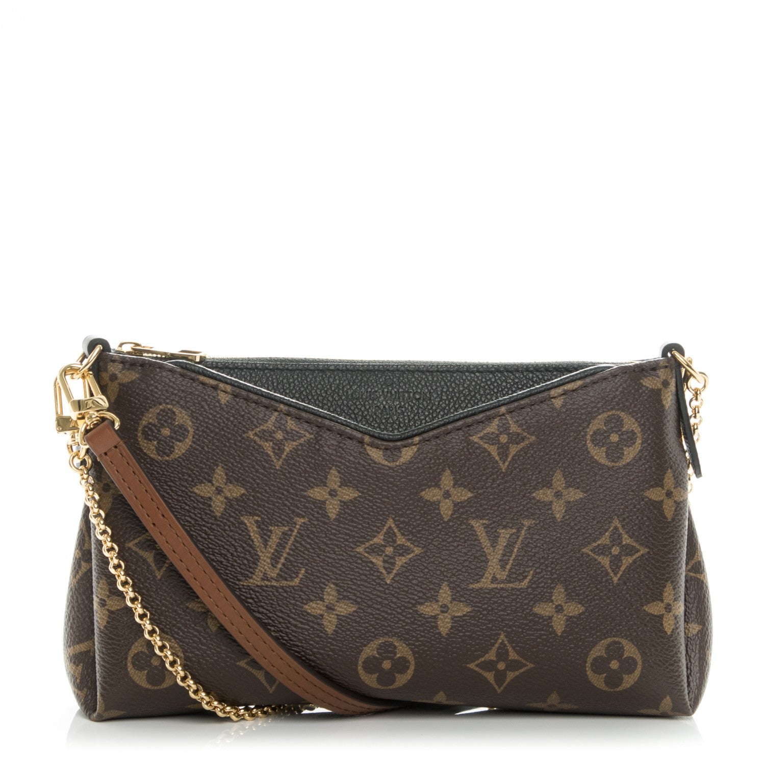 Louis Vuitton Monogram Pallas Clutch Black 1 of 8