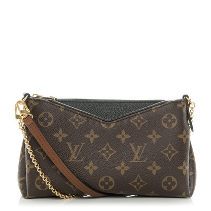 Louis Vuitton Monogram Pallas Clutch Black 1 of 8