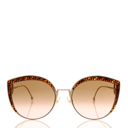Fendi Metal Acetate F is Fendi FF Cat Eye Sunglasses FF 0290/S Gold 2 of 7