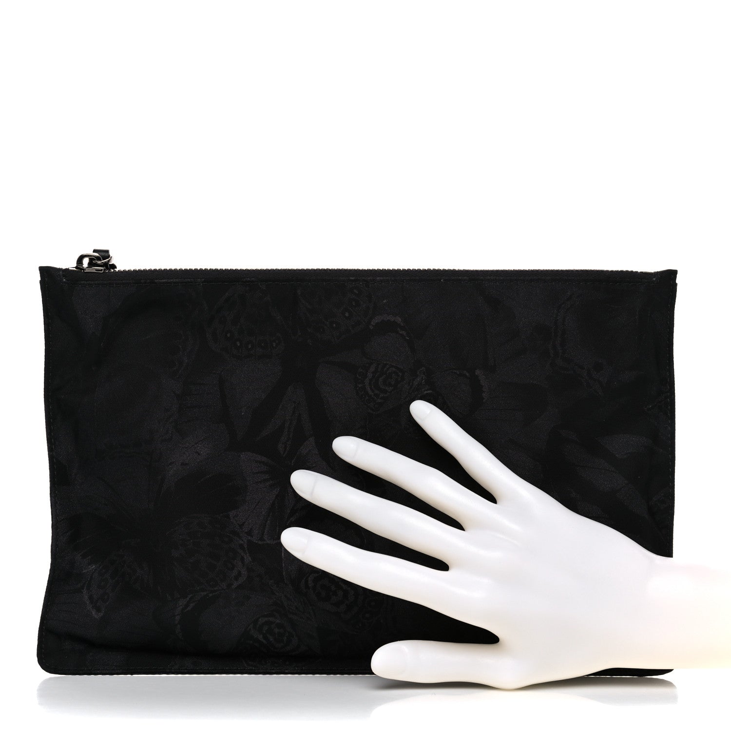 Valentino Garavani Nylon Camubutterfly Rockstud Zip Pouch Black 2 of 12