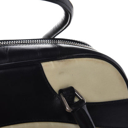 Prada Tessuto Nylon Vitello Small Bowling Bag Black 18 of 20