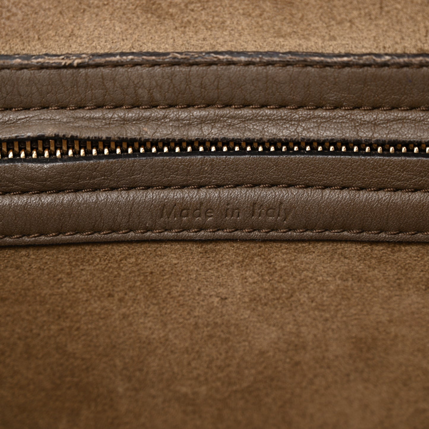 Grained Calfskin Medium Phantom Luggage Taupe