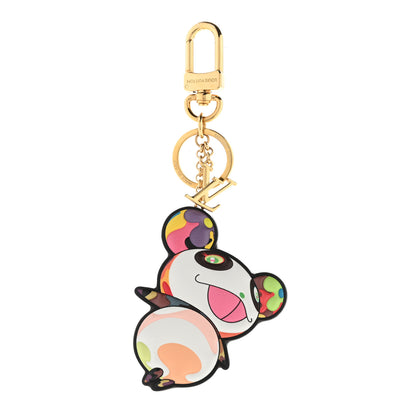 Louis Vuitton LV x TM Cowhide Monogram Superflat Panda Key Ring Bag Charm Multicolor 1 of 5
