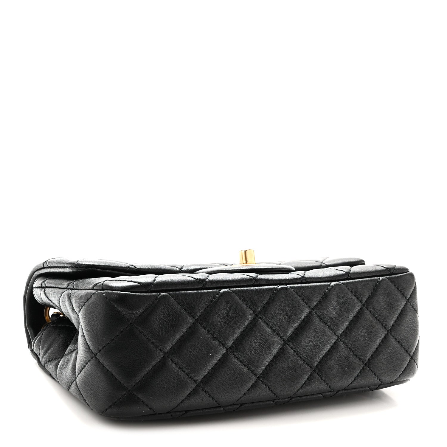 Chanel Lambskin Quilted Mini Rectangular Pearl Crush Flap Black 4 of 10