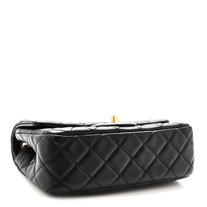 Chanel Lambskin Quilted Mini Rectangular Pearl Crush Flap Black 4 of 10