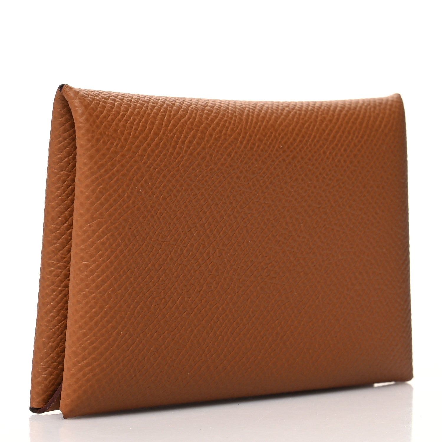 Hermes Epsom Calvi Card Case Gold 3 of 12