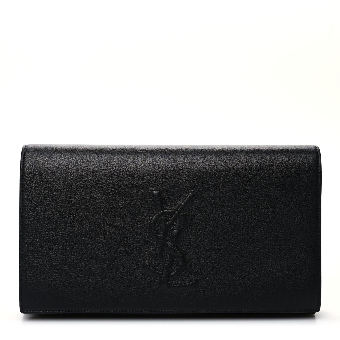 Calfskin Monogram Large Belle De Jour Clutch Black