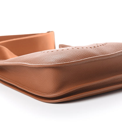 Hermes Taurillon Clemence Evelyne III PM Gold 7 of 8