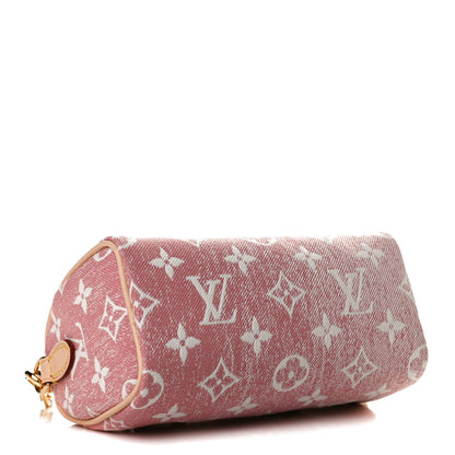 Louis Vuitton Monogram Jacquard Denim Nano Speedy Bandouliere Pink 4 of 11