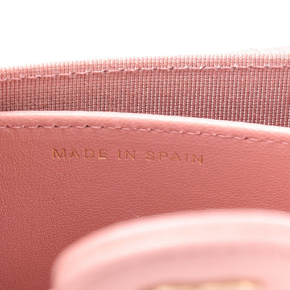 Chanel Lambskin Quilted Flap Card Holder Pink 7 of 15