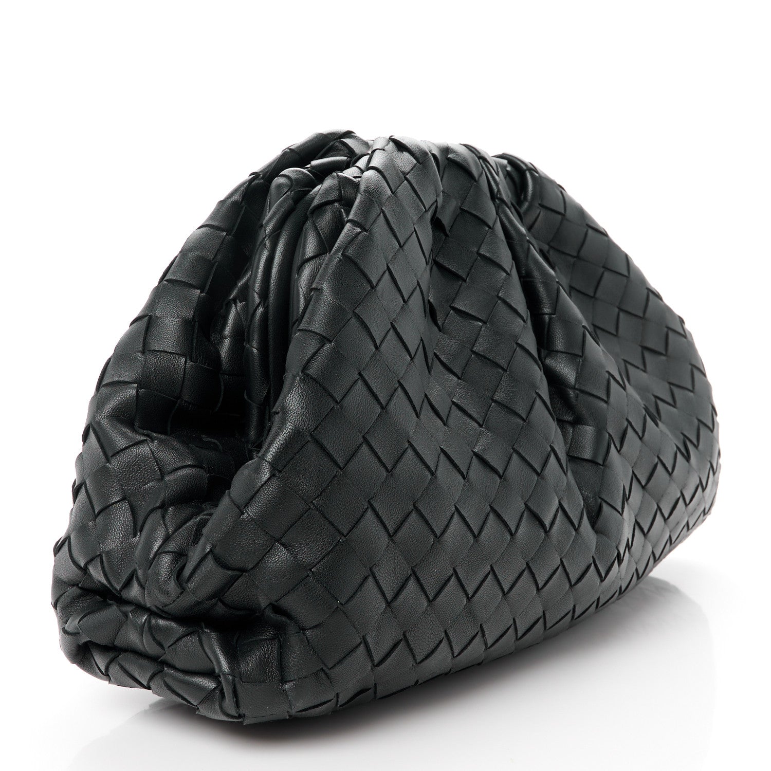 Bottega Veneta Nappa Maxi Intreccio The Pouch Oversized Clutch Black 3 of 11