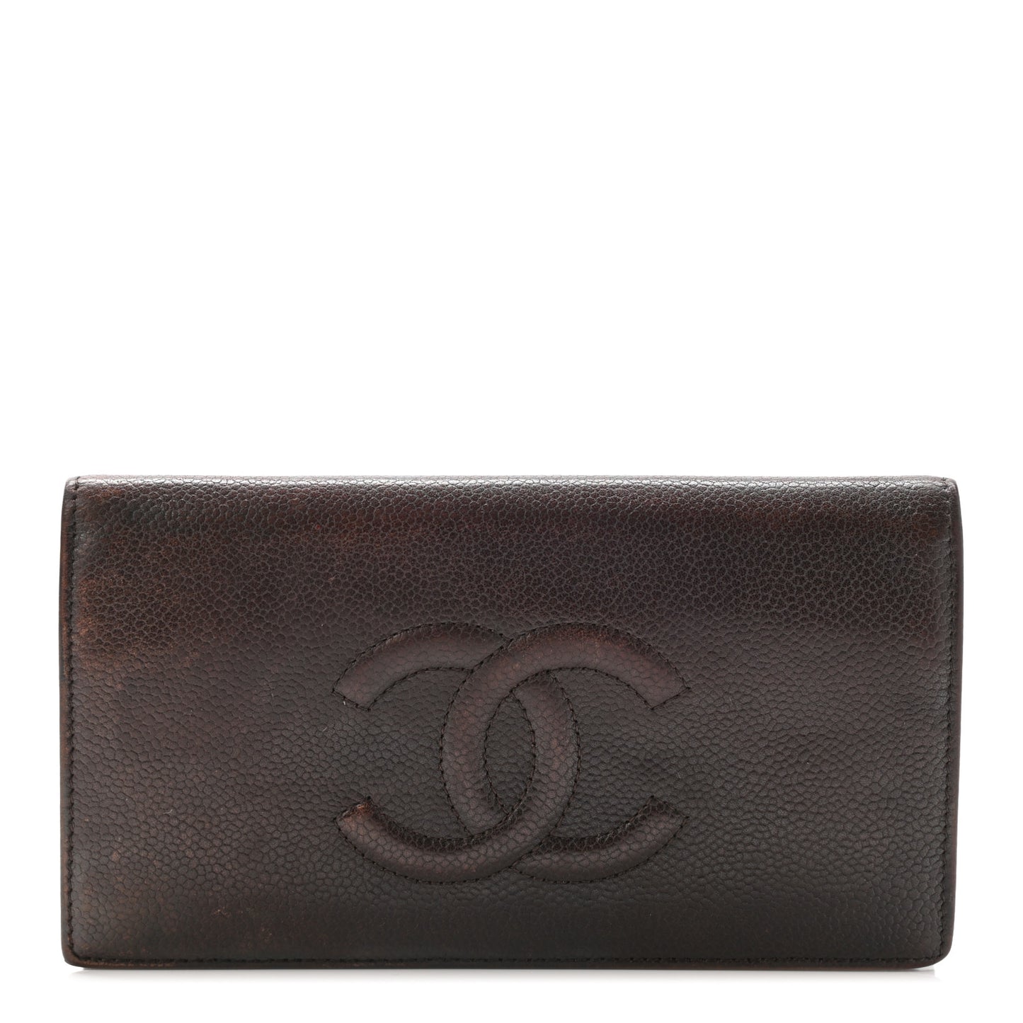 Caviar Timeless CC Yen Wallet Brown