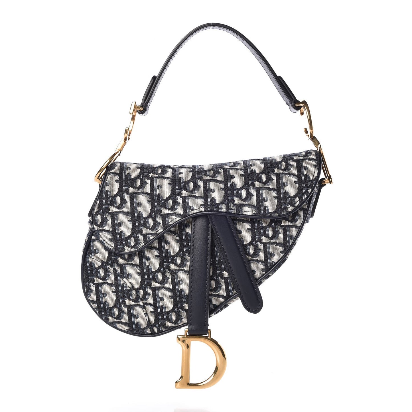 Oblique Mini Saddle Bag Blue