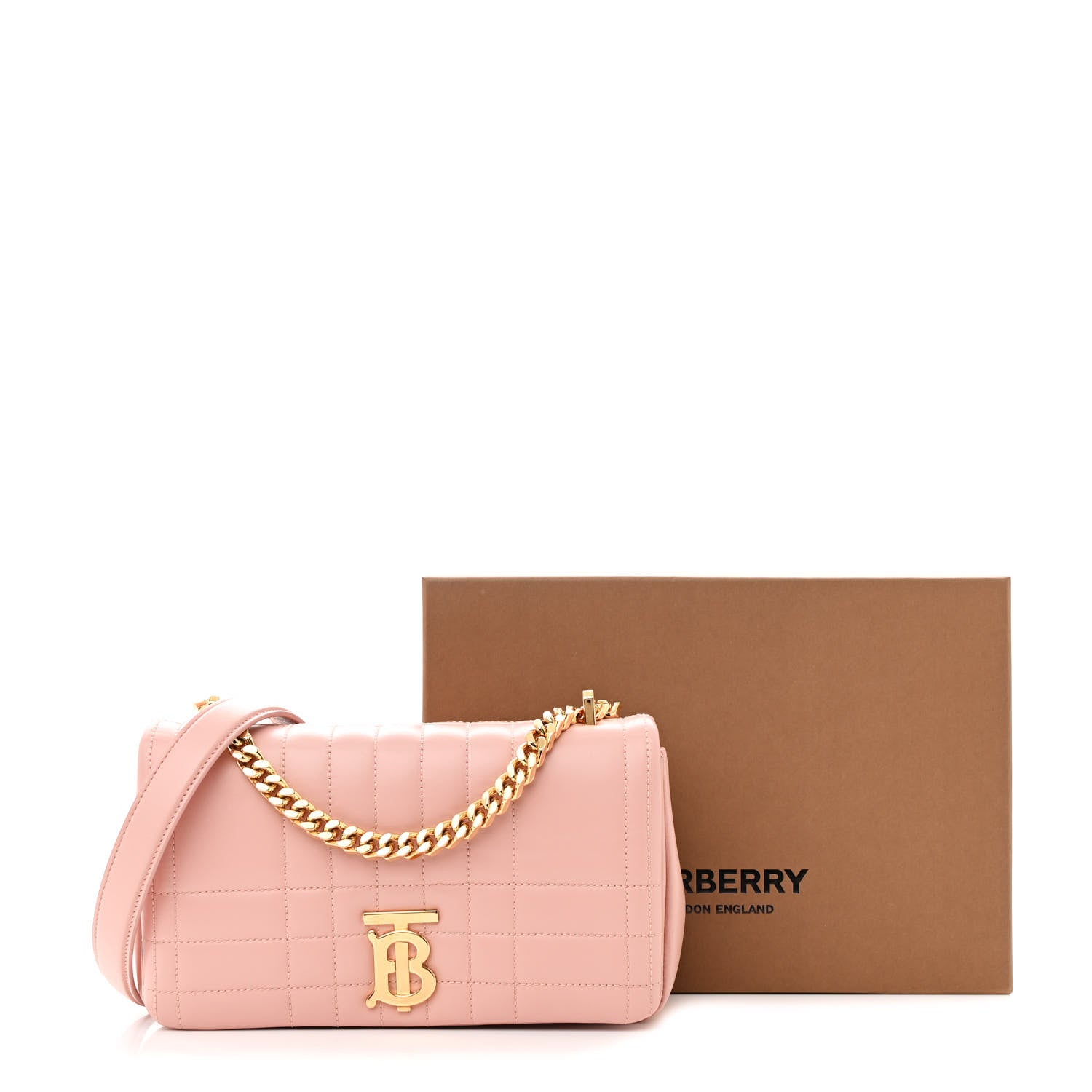 Burberry Lambskin Quilted Small Lola Bag Dusty Pink 11 of 11
