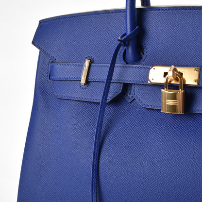 Hermes Epsom Birkin 35 Bleu Electrique 37 of 38