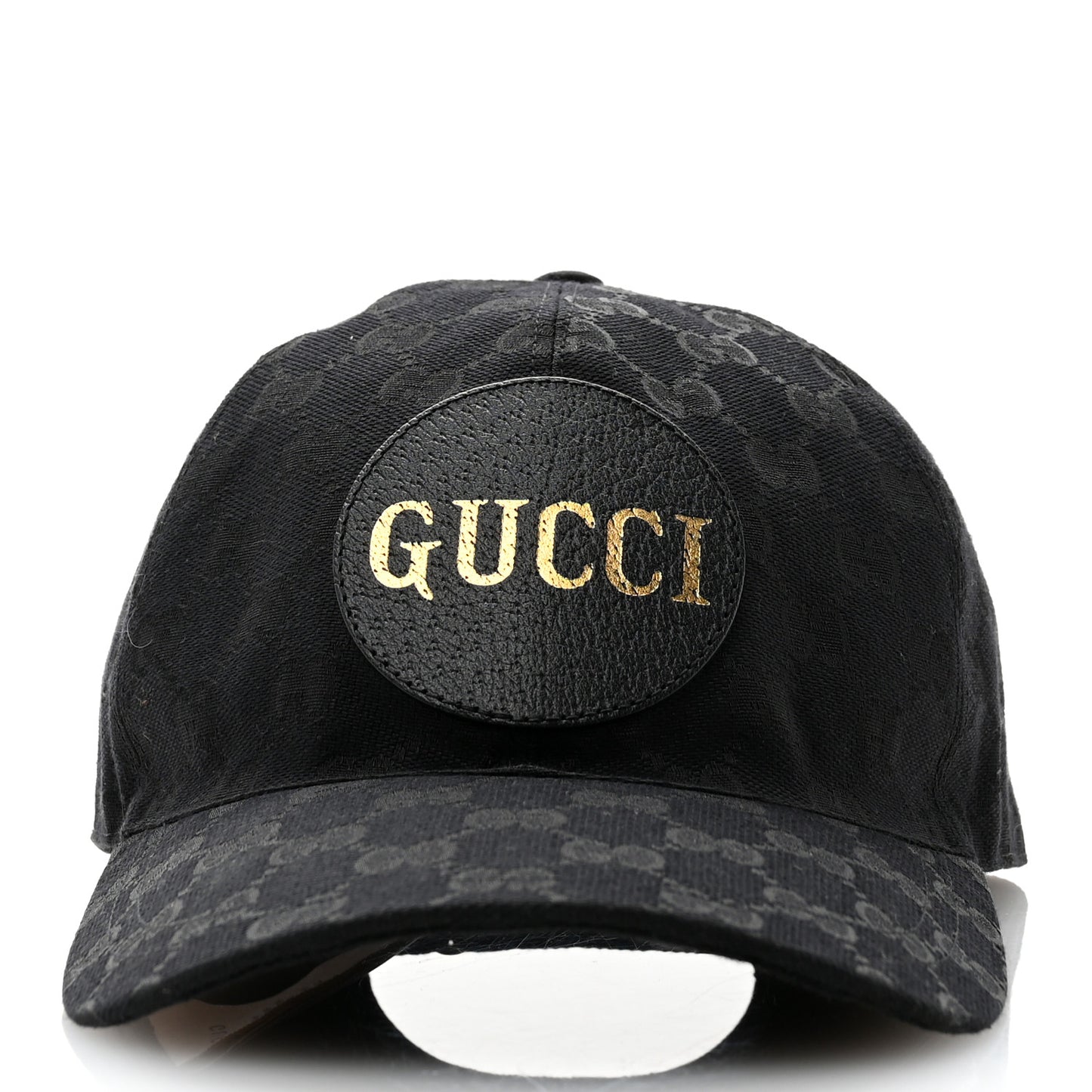 Monogram Textured Dollar Calfskin Zeno Baseball Hat S Black