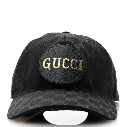Gucci Monogram Textured Dollar Calfskin Zeno Baseball Hat S Black 3 of 11