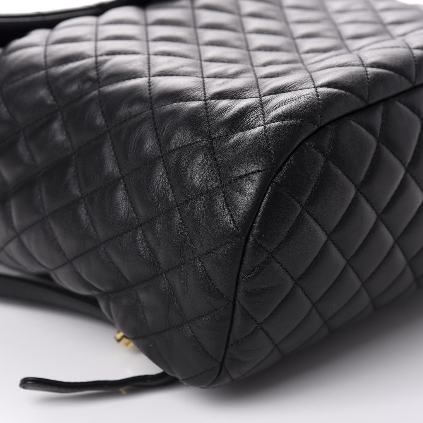Lambskin Quilted Large Urban Spirit Backpack Black
