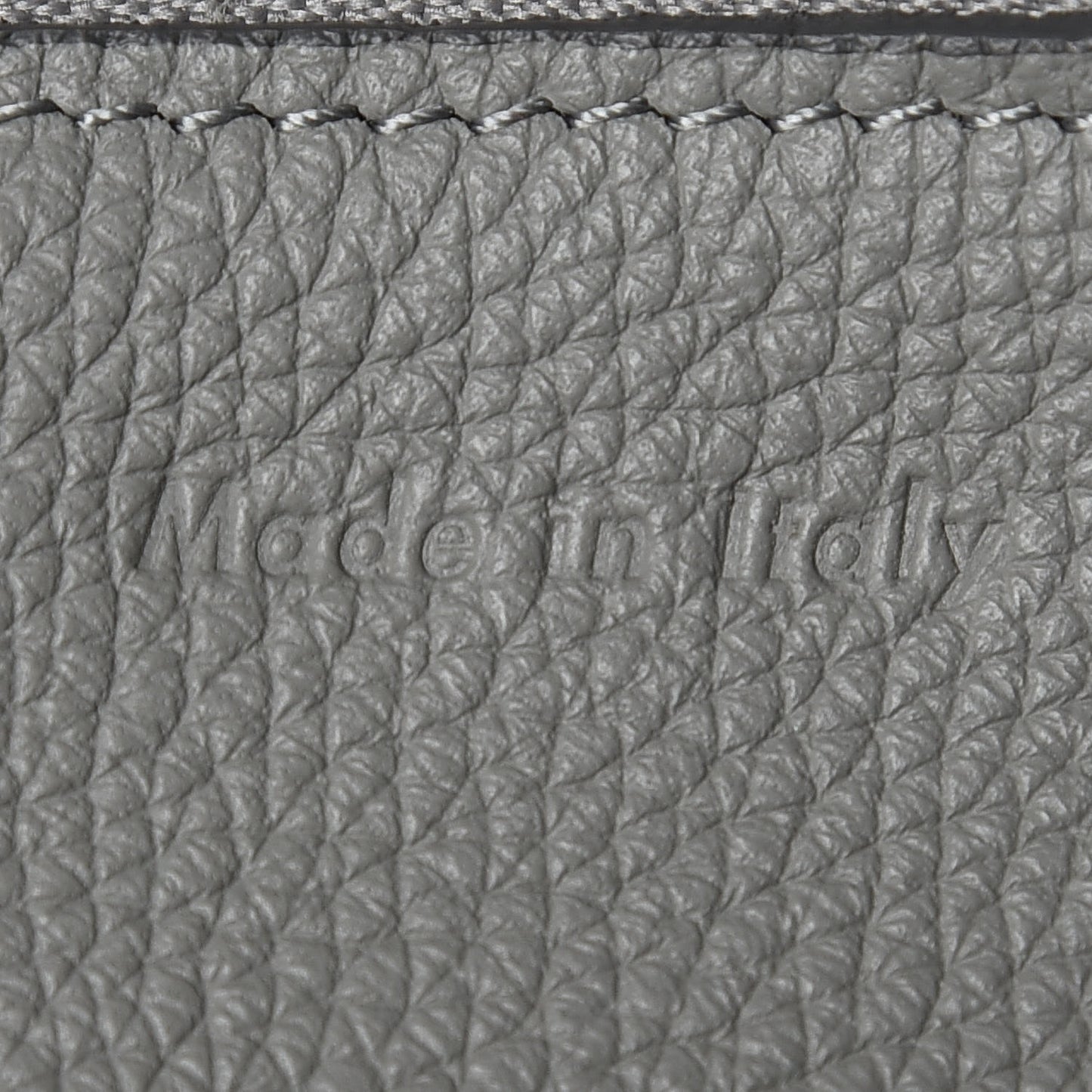 Supple Grained Calfskin Small Big Bag Grey