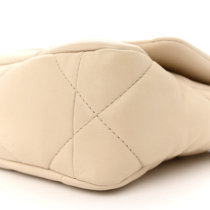Chanel Lambskin Quilted Medium Chanel 19 Flap Beige 10 of 13