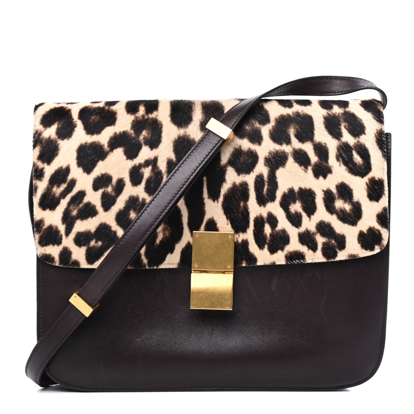 Smooth Calfskin Large Classic Box Flap Bag Black