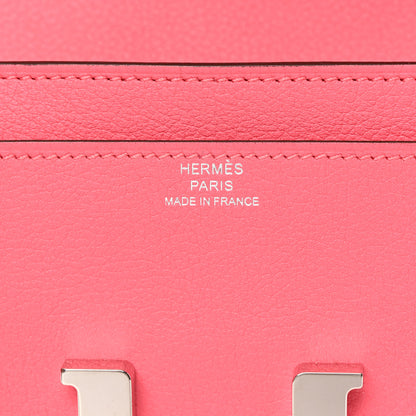 Hermes Evercolor Constance Long Wallet Rose Azalee 7 of 12