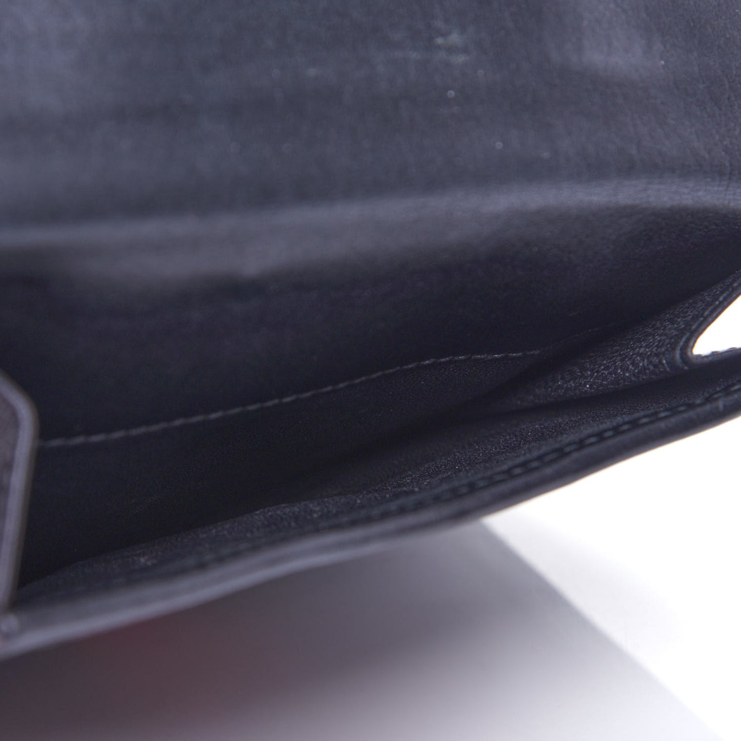 Calfskin Web Compact Wallet Black