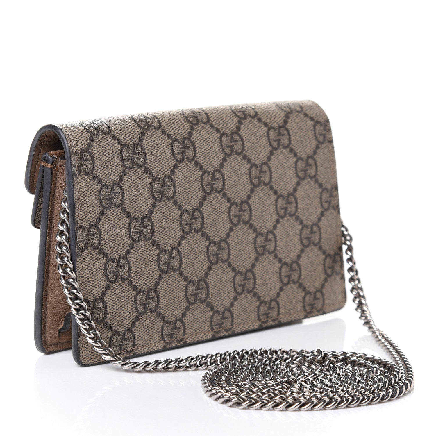 Gucci GG Supreme Monogram Super Mini Dionysus Shoulder Bag Taupe 3 of 9