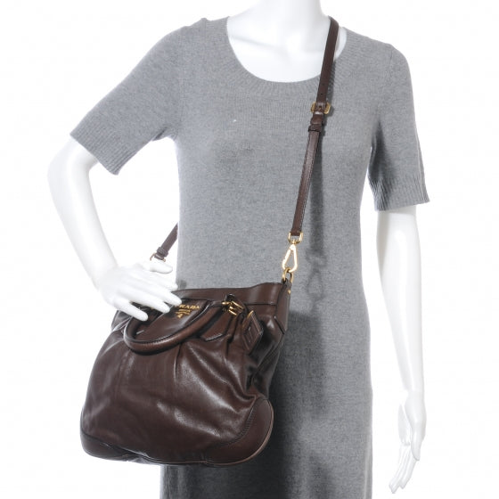Vitello Soft Shopping Tote Caffe