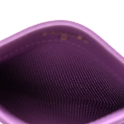 Chanel Caviar Quilted Card Holder Purple 5 of 12