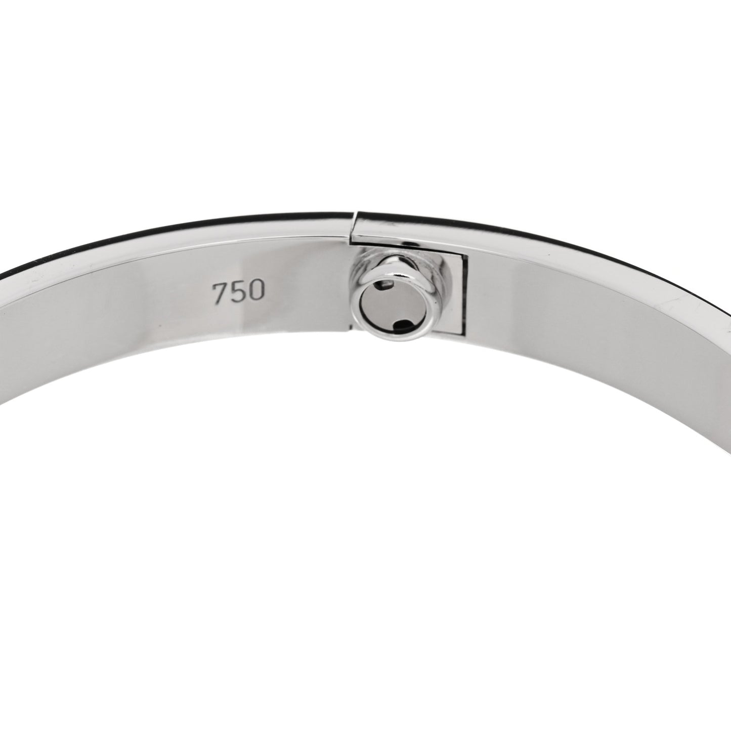 18K White Gold 4 Diamond Love Bracelet 18