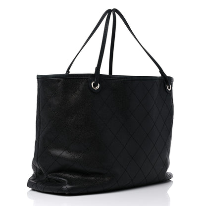 Chanel Grained Calfskin Large Shopping Fever Tote Black 4 of 22