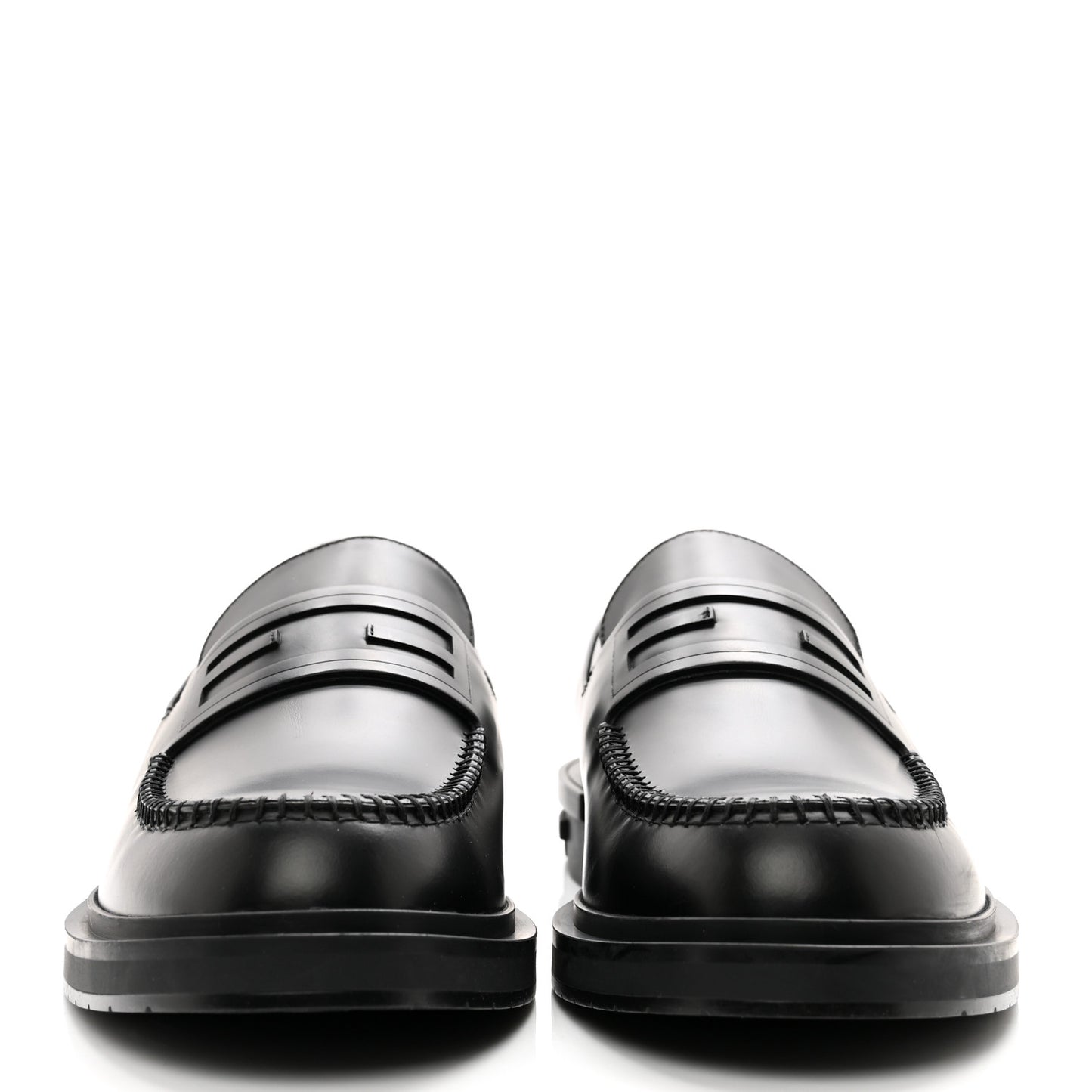 Vitello Abrasivato Mens Frame Loafers 8 Black