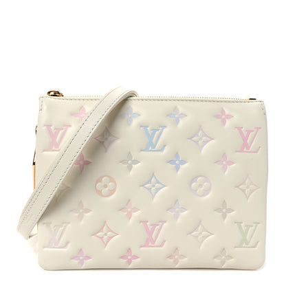 Louis Vuitton Lambskin Monogram Embossed Coussin BB Quartz Multicolor 1 of 9