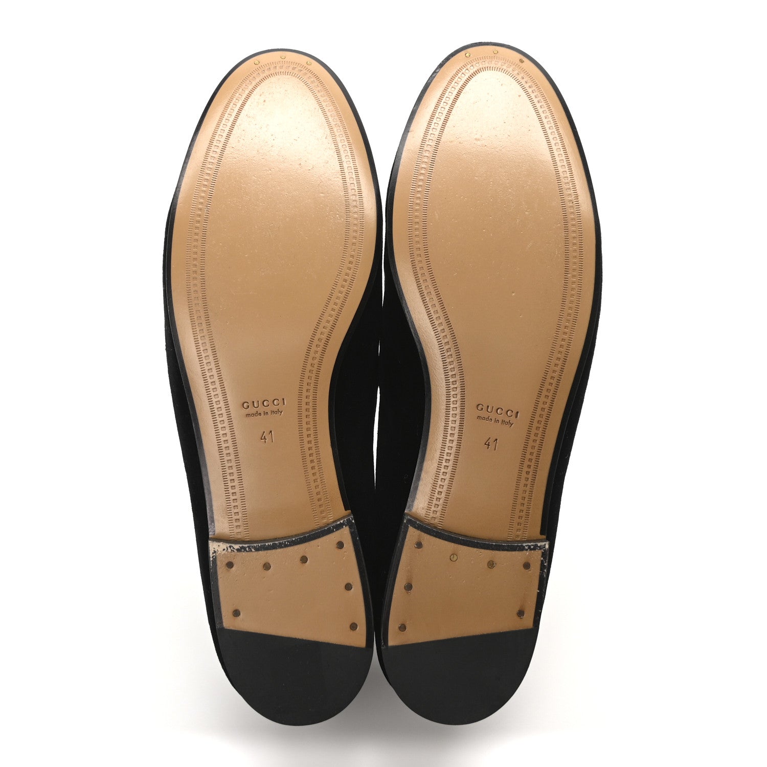 Gucci Velvet Horsebit Womens Jordaan Loafers 41 Black 6 of 10