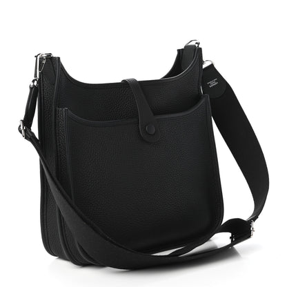 Hermes Taurillon Clemence Evelyne III PM Black 3 of 10