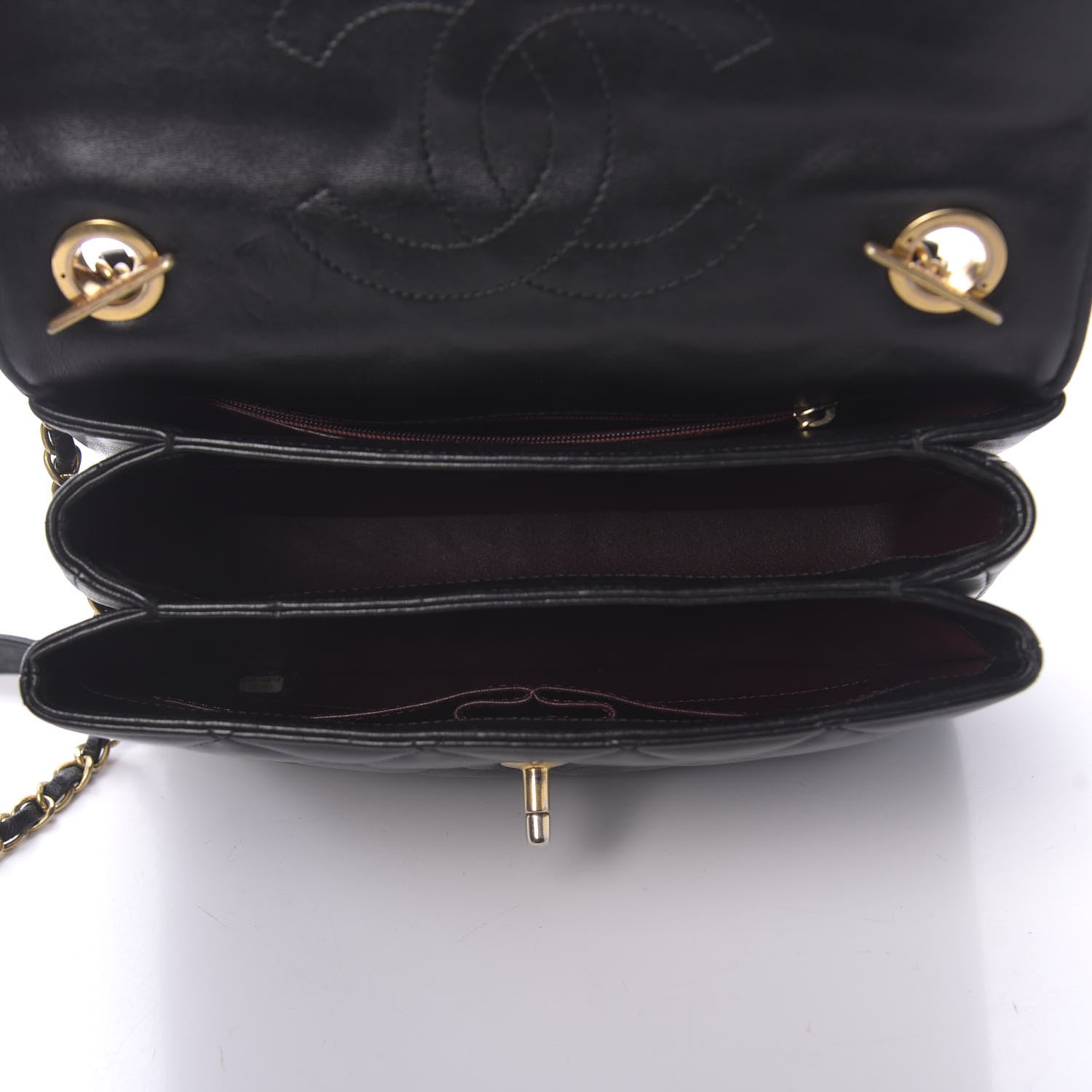 Chanel Lambskin Quilted Small Trendy CC Dual Handle Flap Bag Black 5 of 10