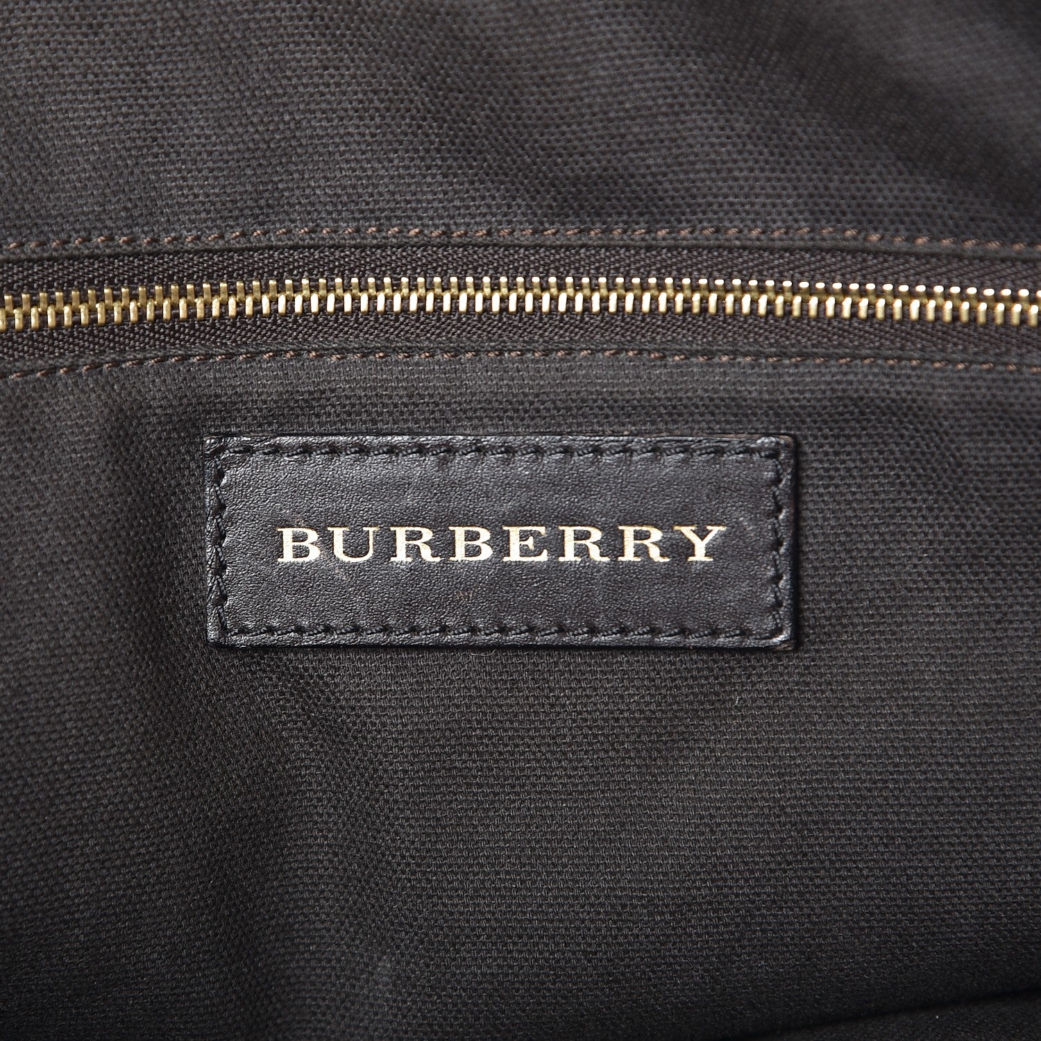 Burberry Haymarket Check Medium Primrose Tote Chocolate 6 of 13