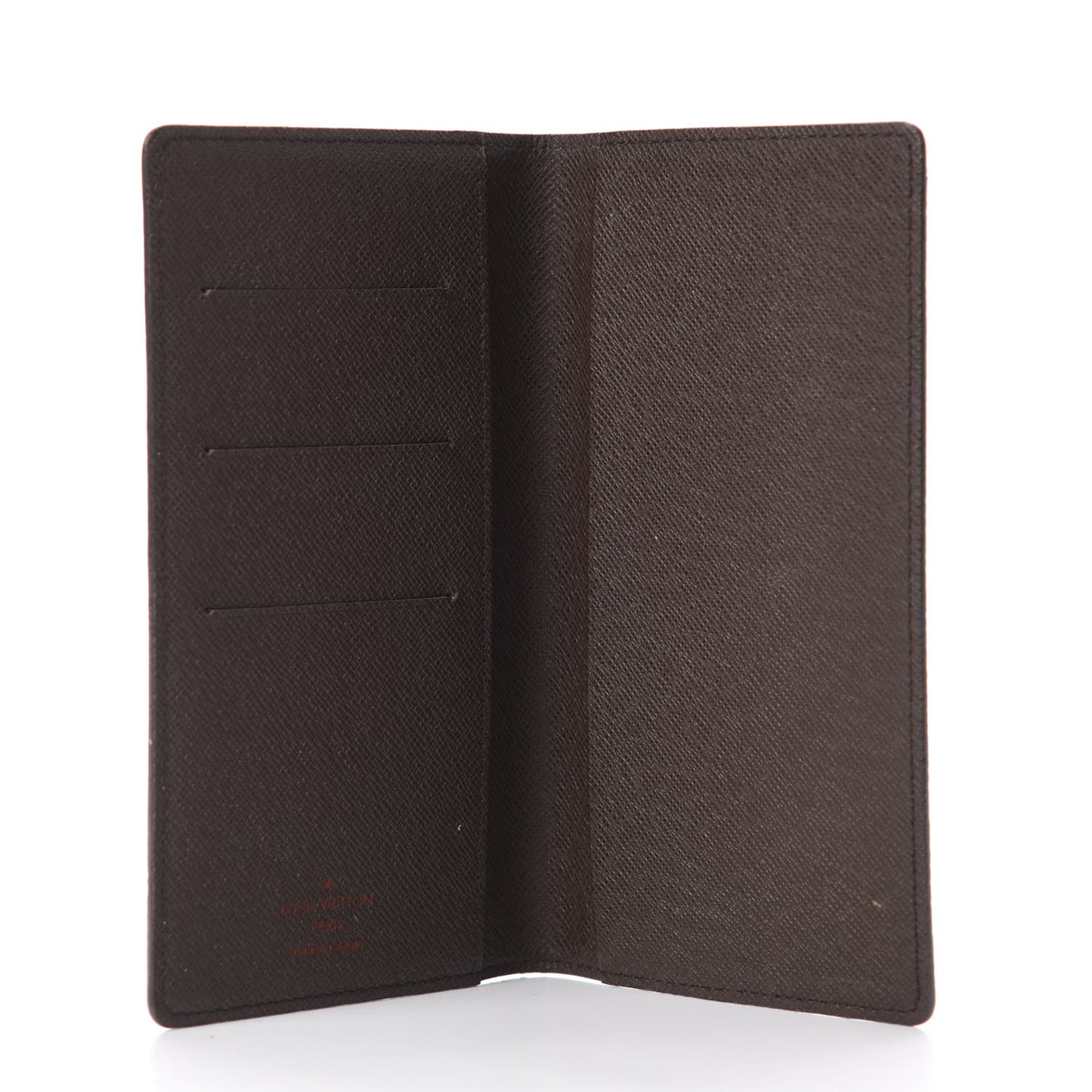 Damier Ebene Checkbook Cover Wallet
