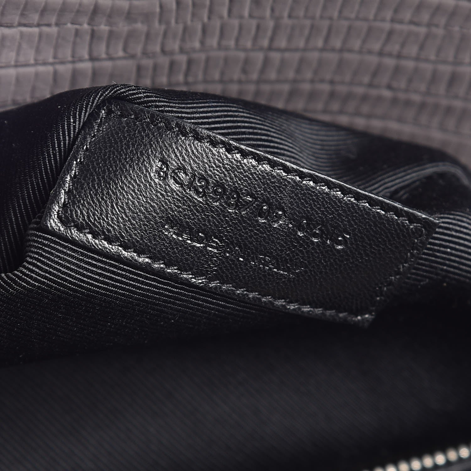Saint Laurent Lizard Calfskin Embossed Small Sac De Jour Fog 8 of 8