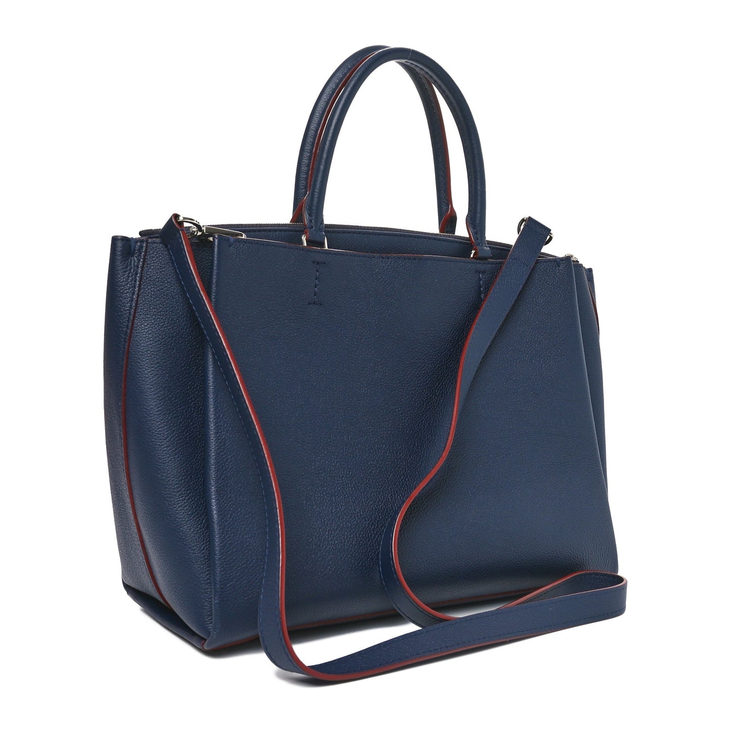 Calfskin Lockmeto Marine Rouge