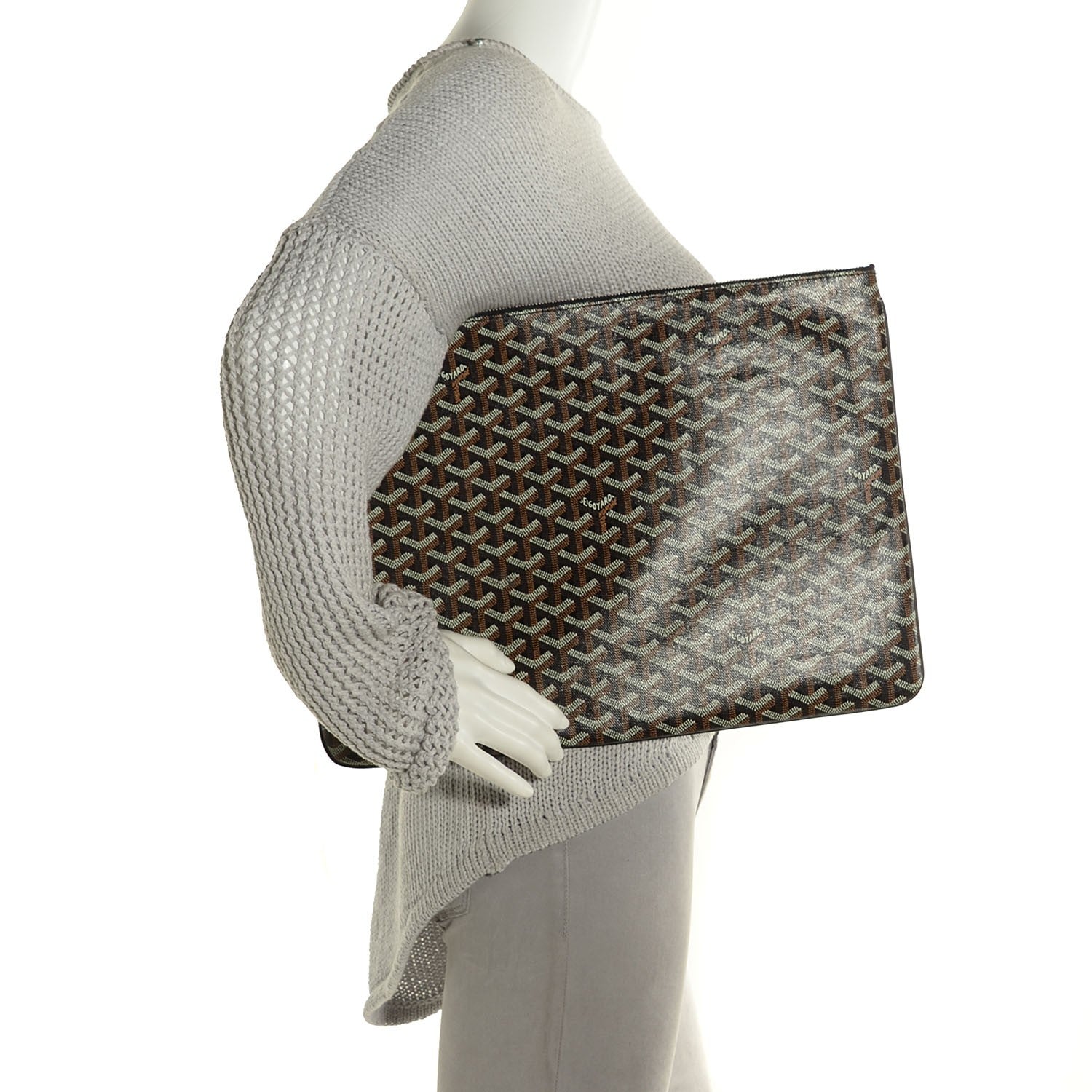 Goyard Goyardine Senat Pochette GM Black 2 of 8