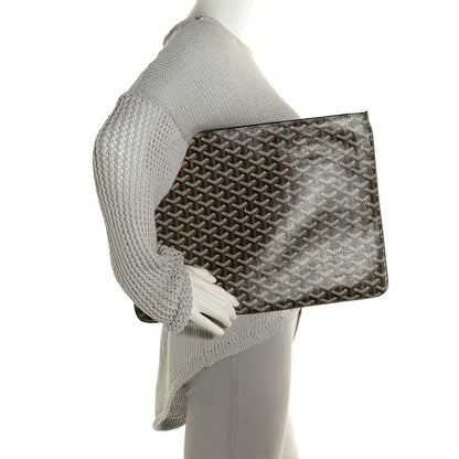Goyard Goyardine Senat Pochette GM Black 2 of 8