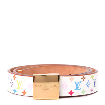 Louis Vuitton Monogram Multicolor Ceinture Belt 90 36 White 1 of 6