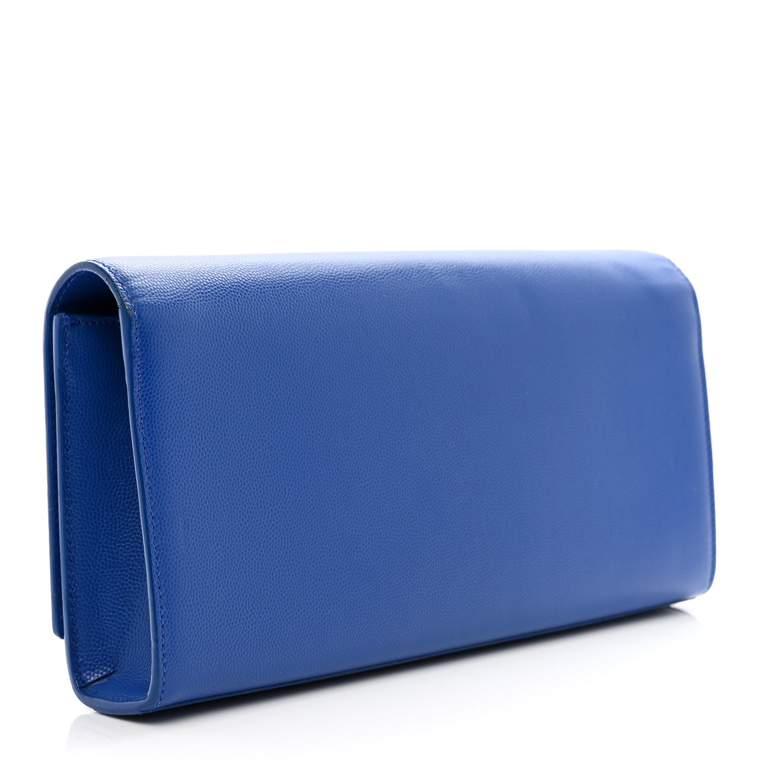 Saint Laurent Grain De Poudre Classic Monogram Cassandre Clutch Blue Majorelle 3 of 9