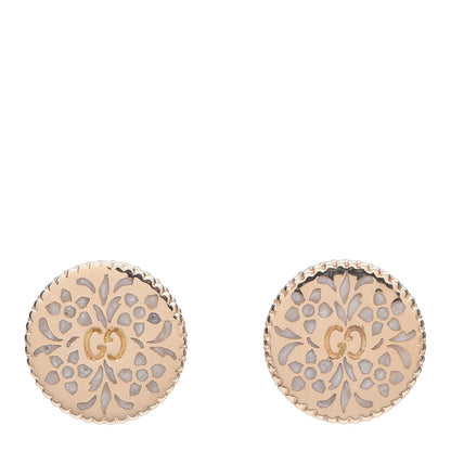 Gucci 18K Yellow Gold Enamel Icon Blooms Earrings 1 of 4