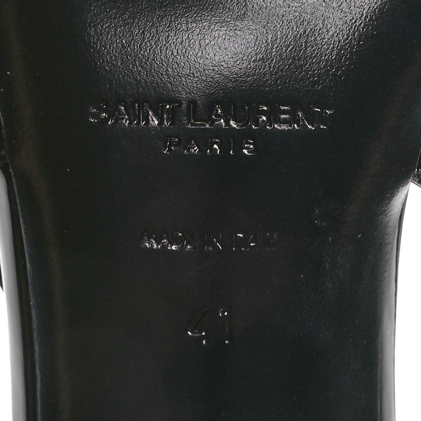 Patent Calfskin Kiss 105 Slingback Pumps 41 Black